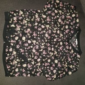 Light sheer floral bomber jacket